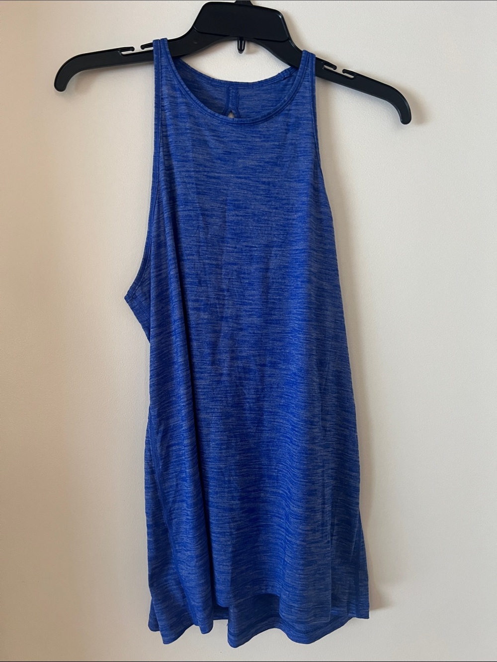 lululemon athletica Royal Blue Marled Racerback Open Back Tank